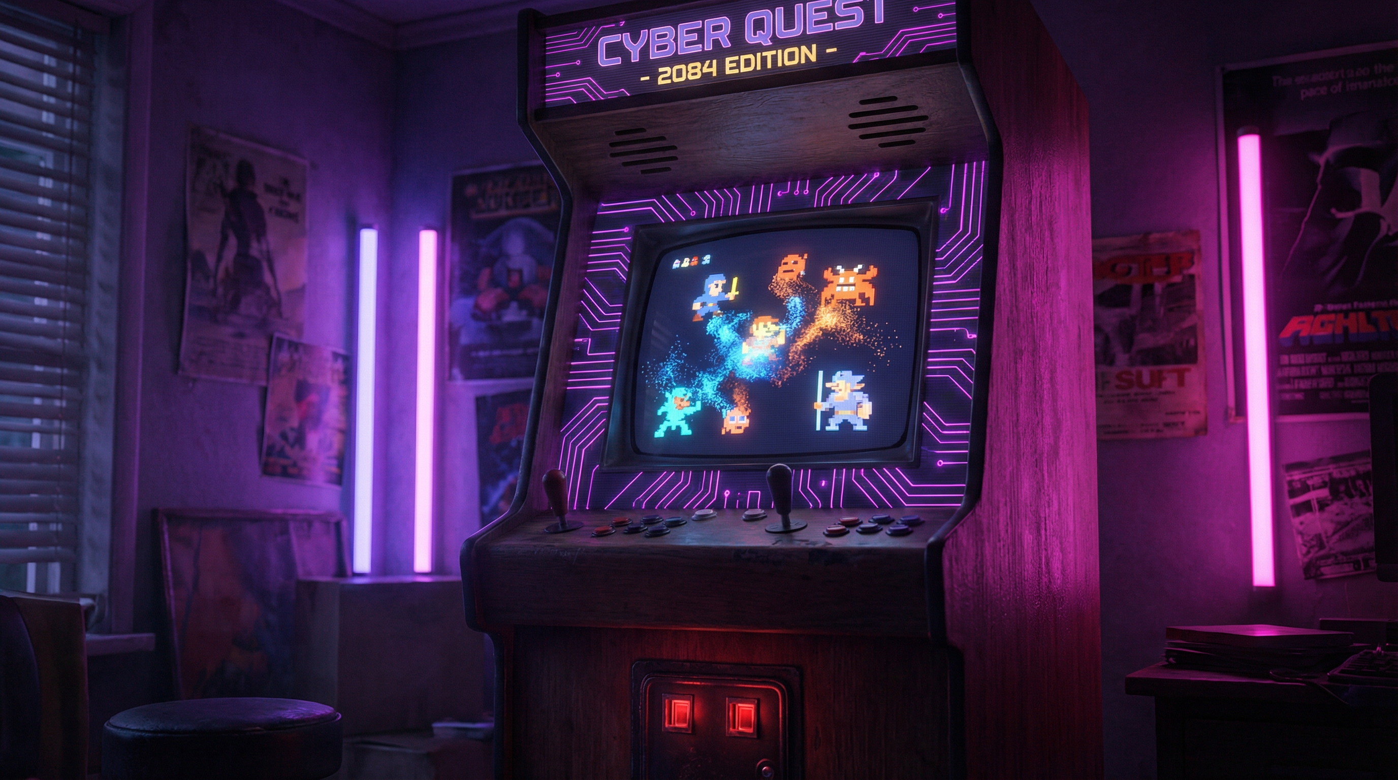 Game developers at a conference debating AI art tools, tension between traditional artists and AI screens