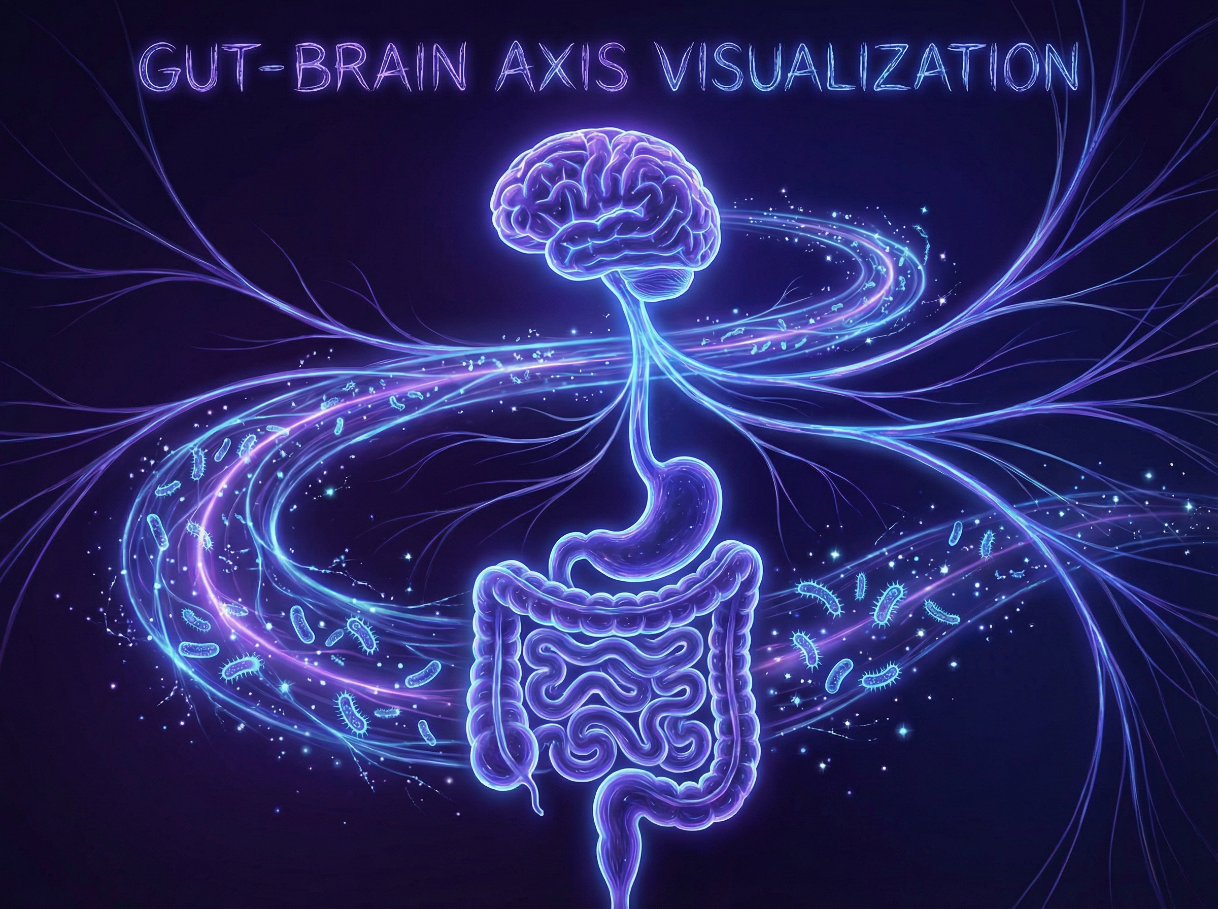 Visualization of gut-brain neural highway
