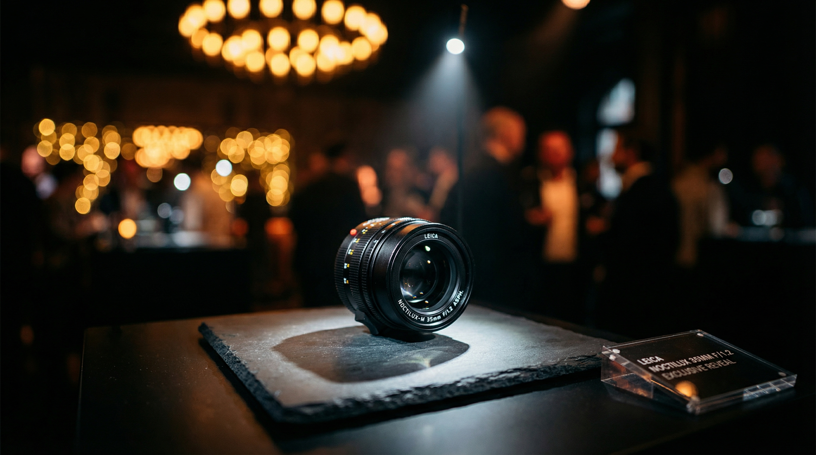 Leica Noctilux 35mm f/1.2 lens at launch event