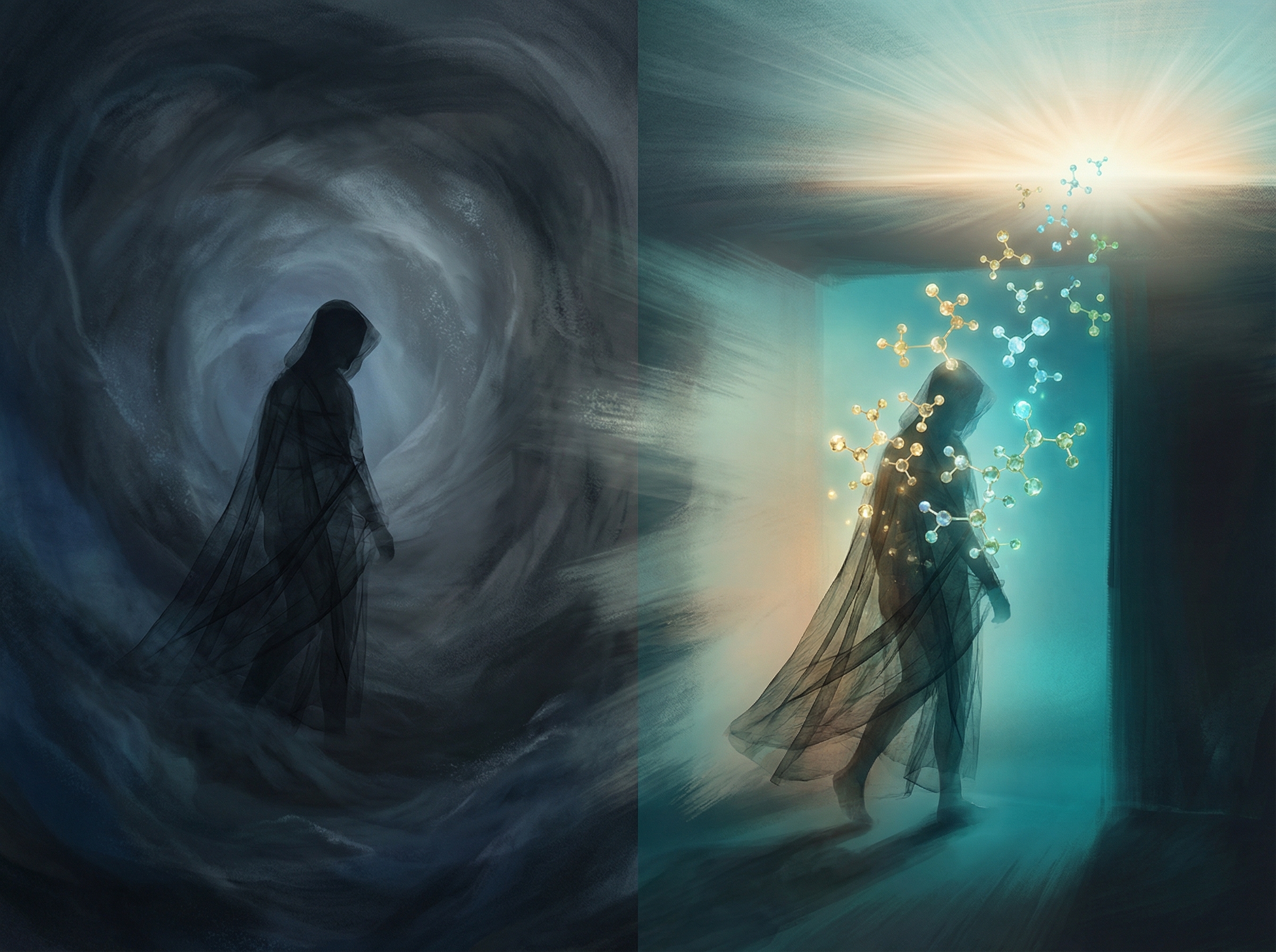 Visualization of therapy and neural support for depression treatment