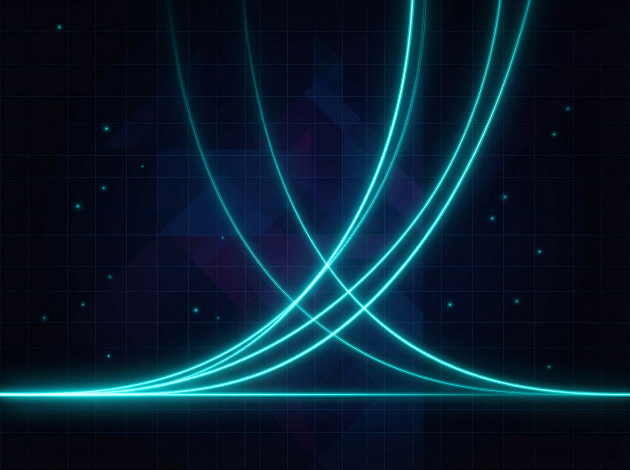 Cornucopia overflowing with exponential technologies bathed in optimistic golden sunrise light