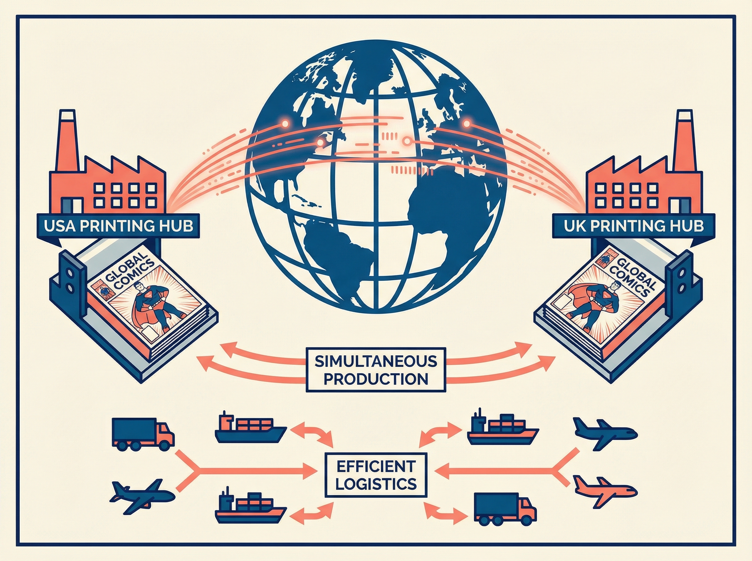 Global printing network connecting US and UK facilities