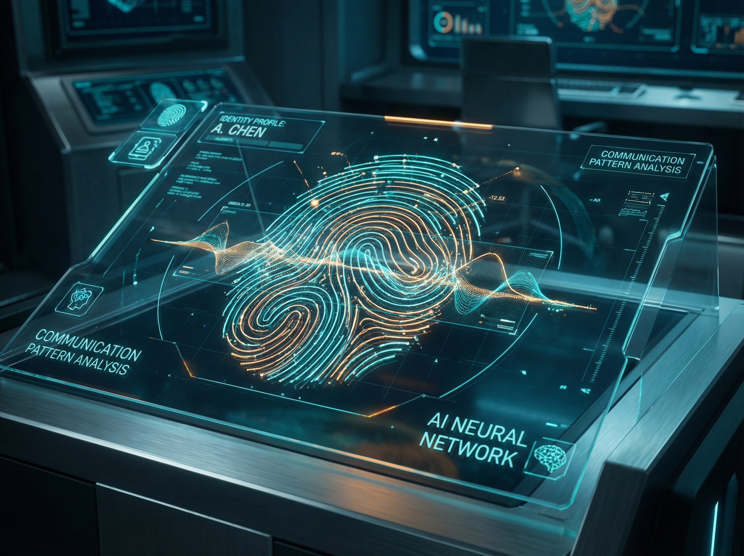 Digital fingerprint formed from communication pattern waveforms