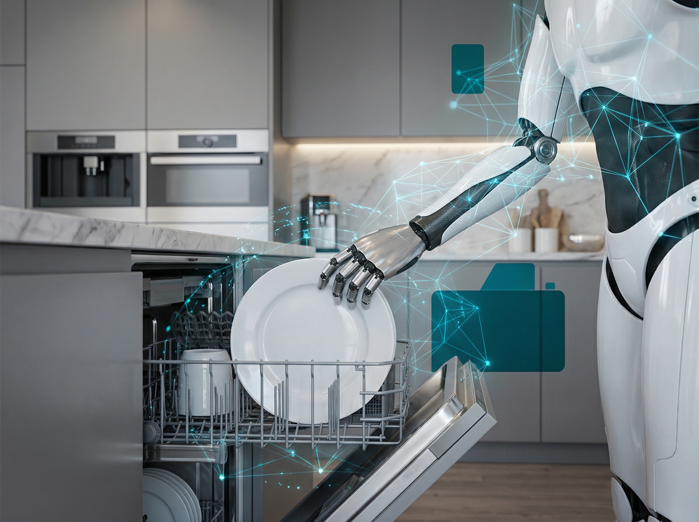 Humanoid robot performing autonomous kitchen tasks