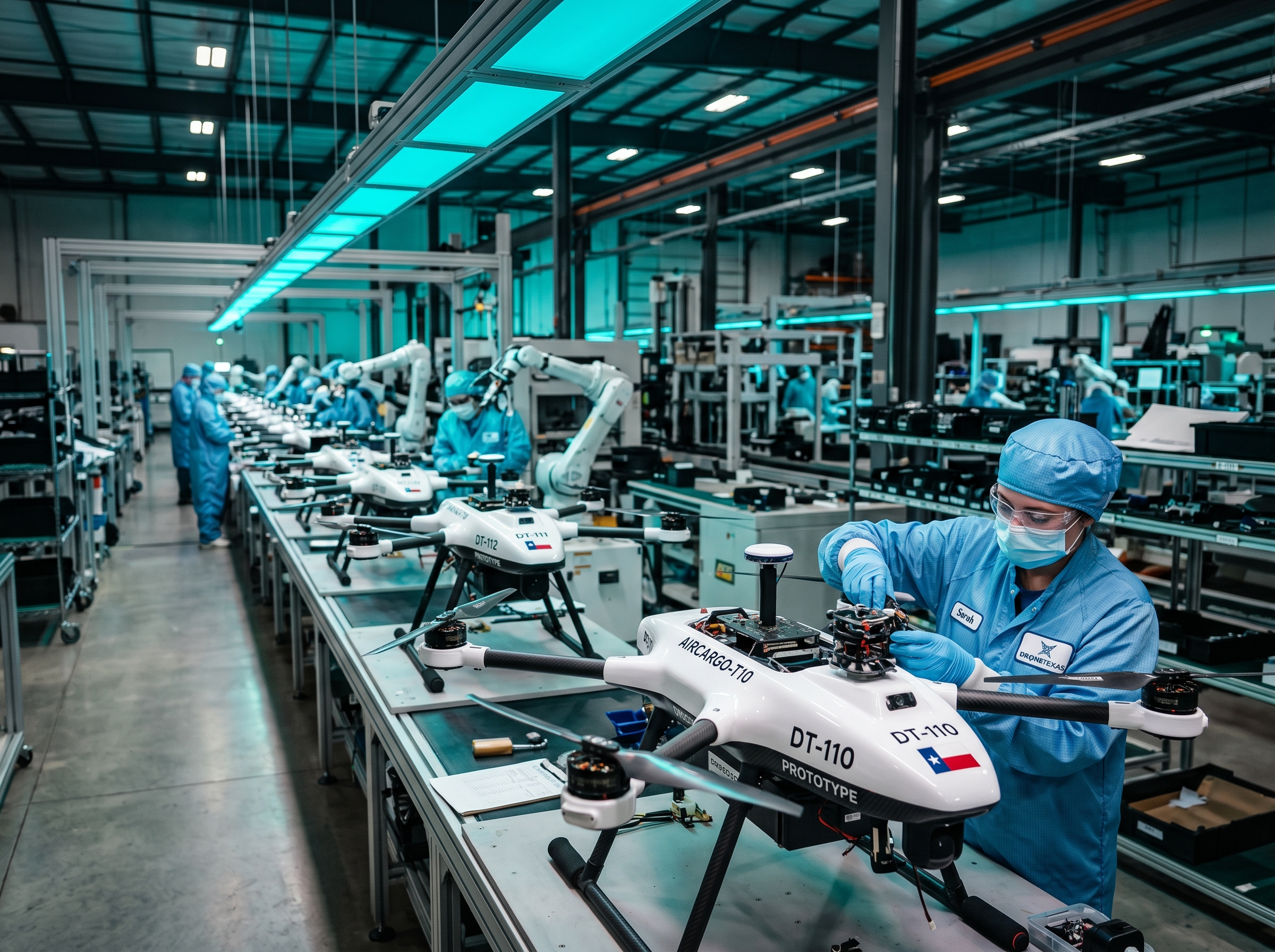 Inside Flytrex's new drone manufacturing facility in Pilot Point, Texas