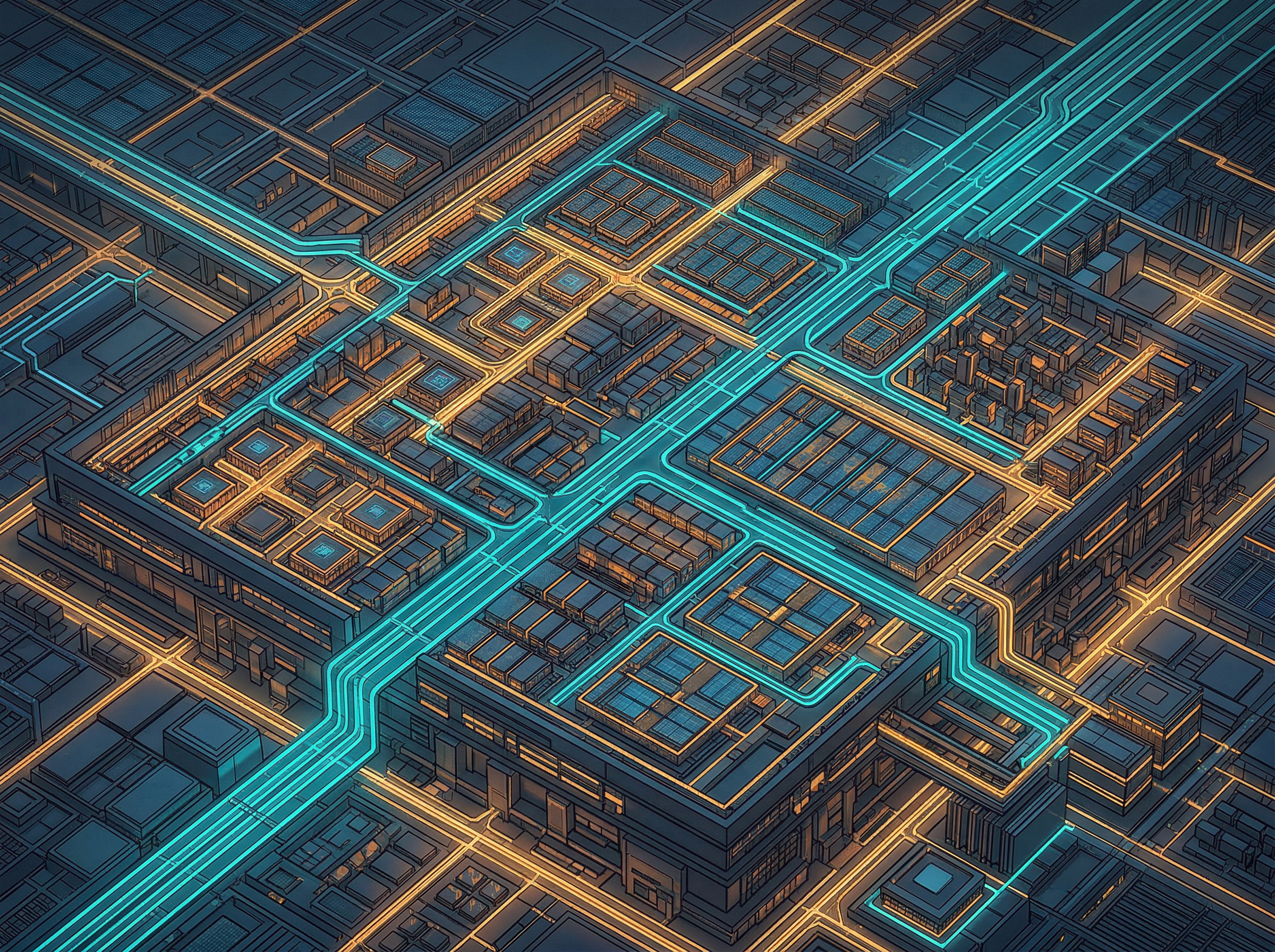 A GPU chip as an architectural marvel with efficient teal data pathways