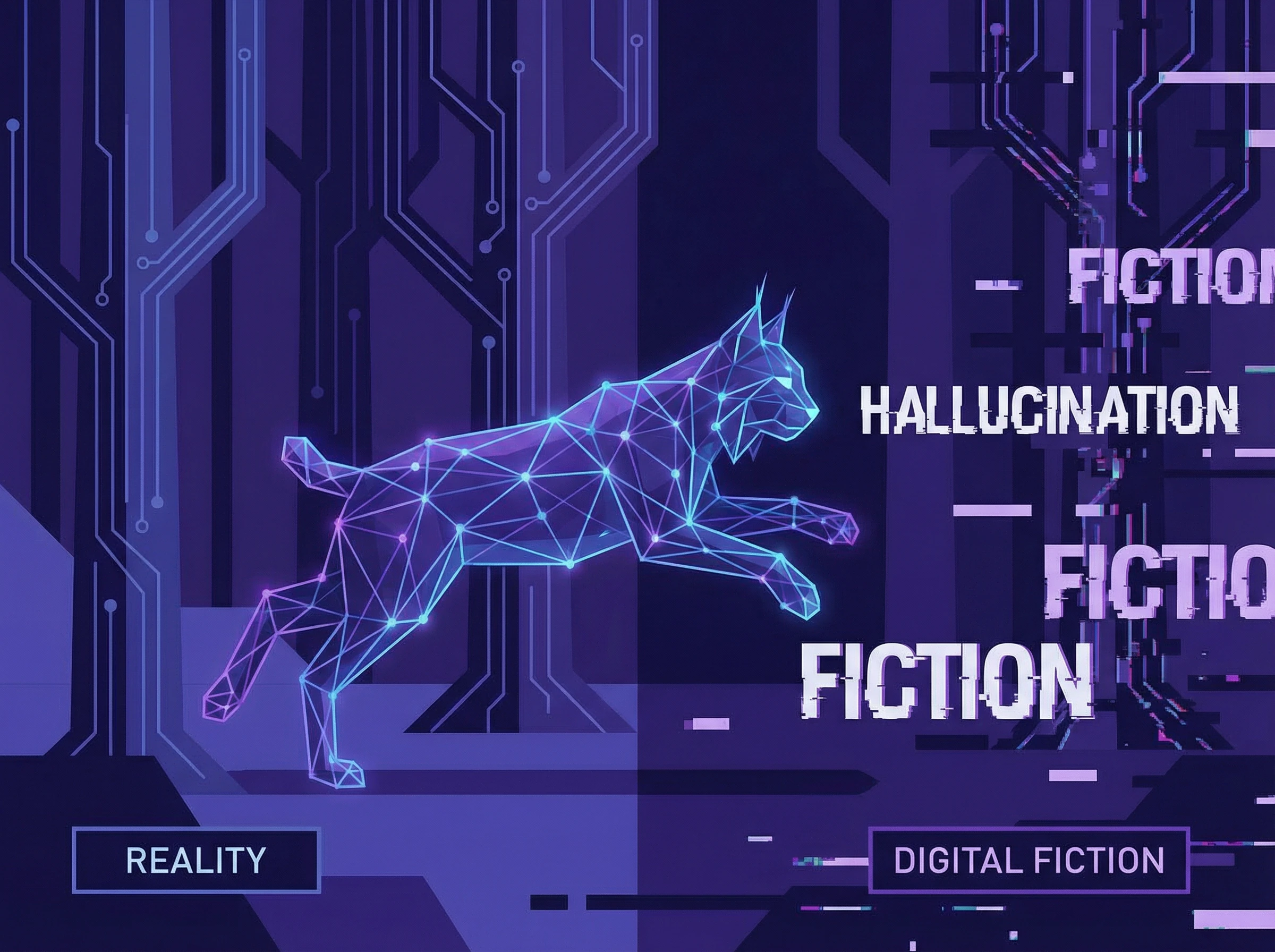 Neural network lynx hunting for hallucinations in digital space