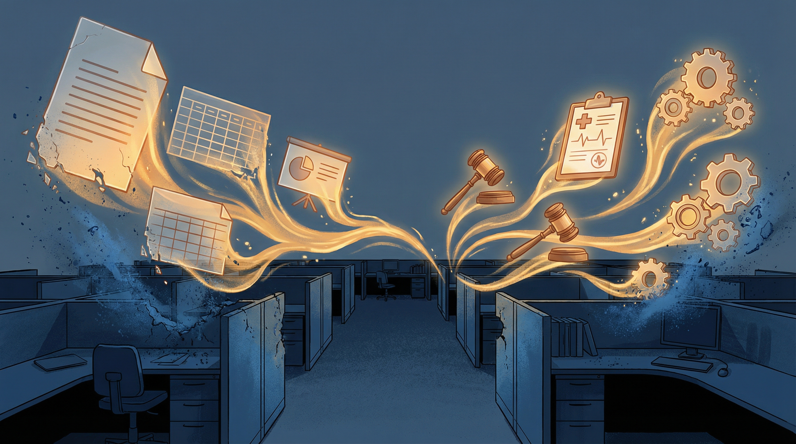 A group of frontier women gathered around a large quilting frame in a warm rustic cabin, engaged in animated conversation