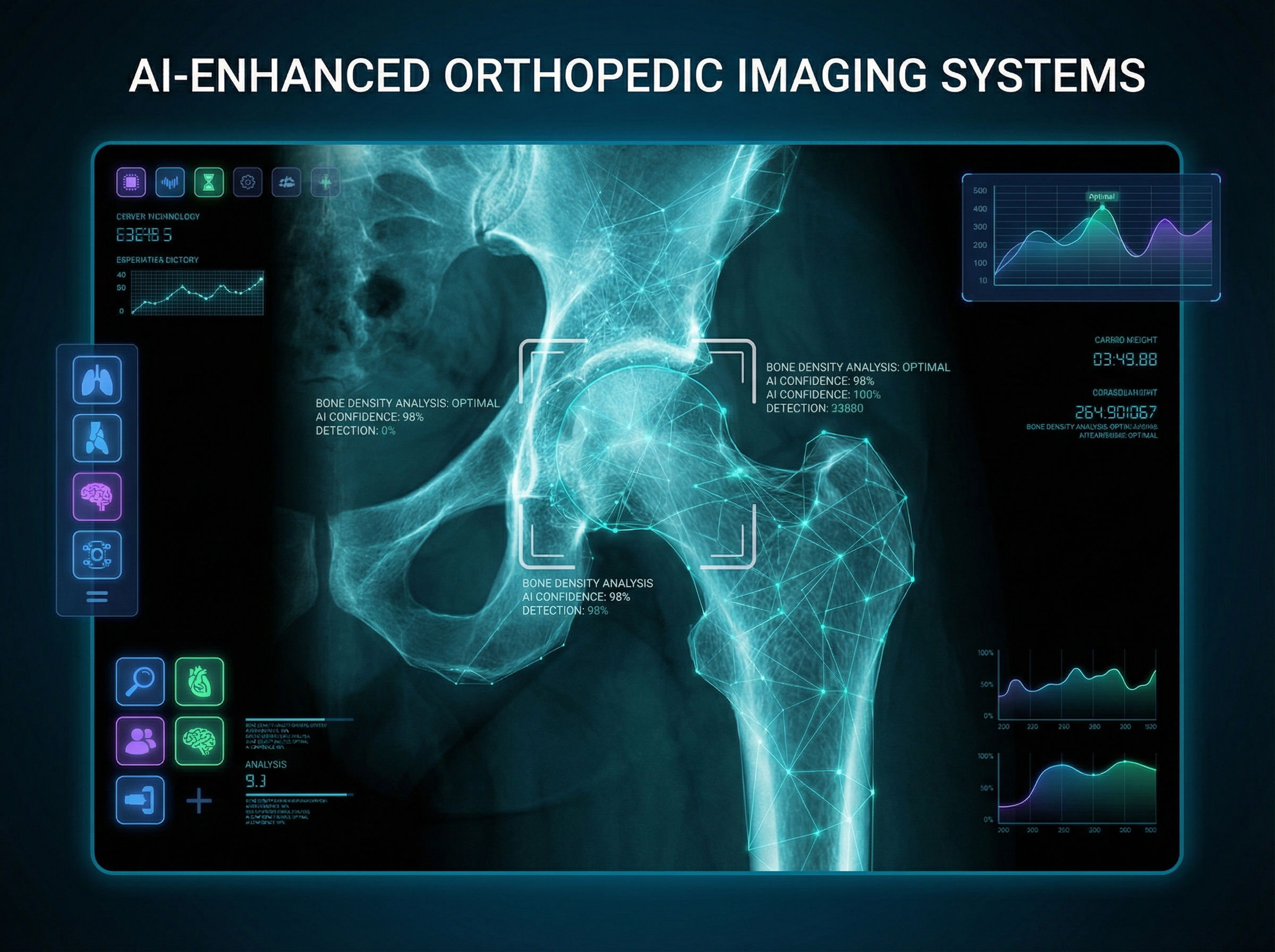 Modern syringe pen injector before bone cross-section showing transformation from porous to dense structure