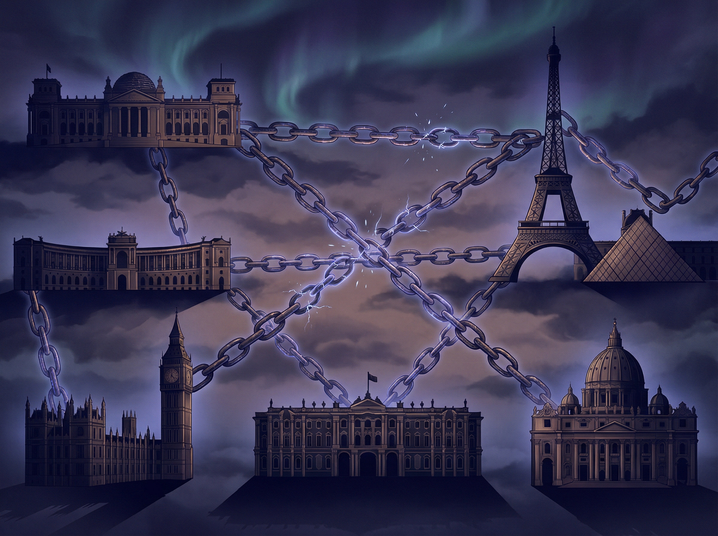 Professional conducting orchestra of AI interfaces and holographic dashboards