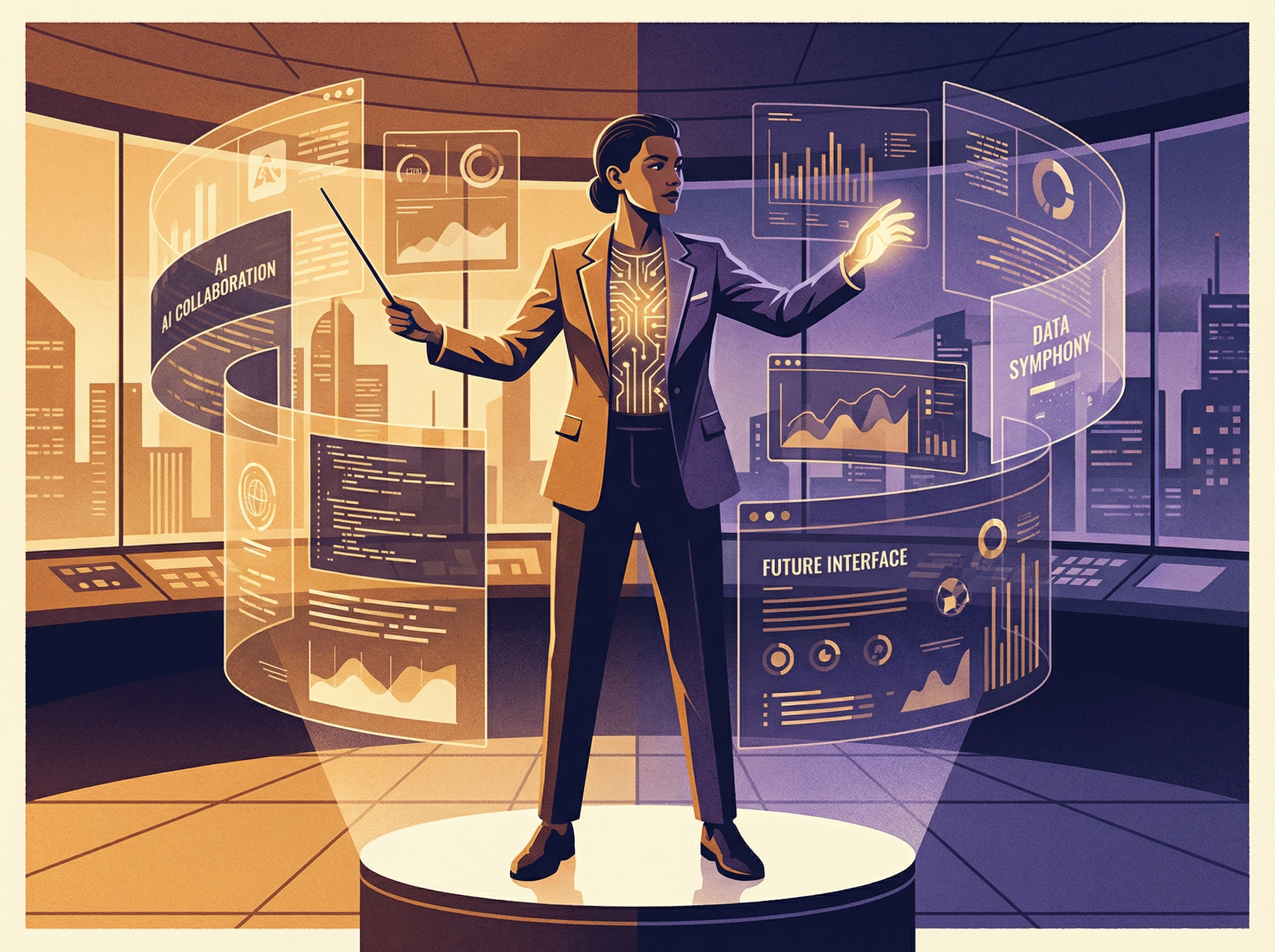 Diverse group of people rucking through an urban park at golden hour