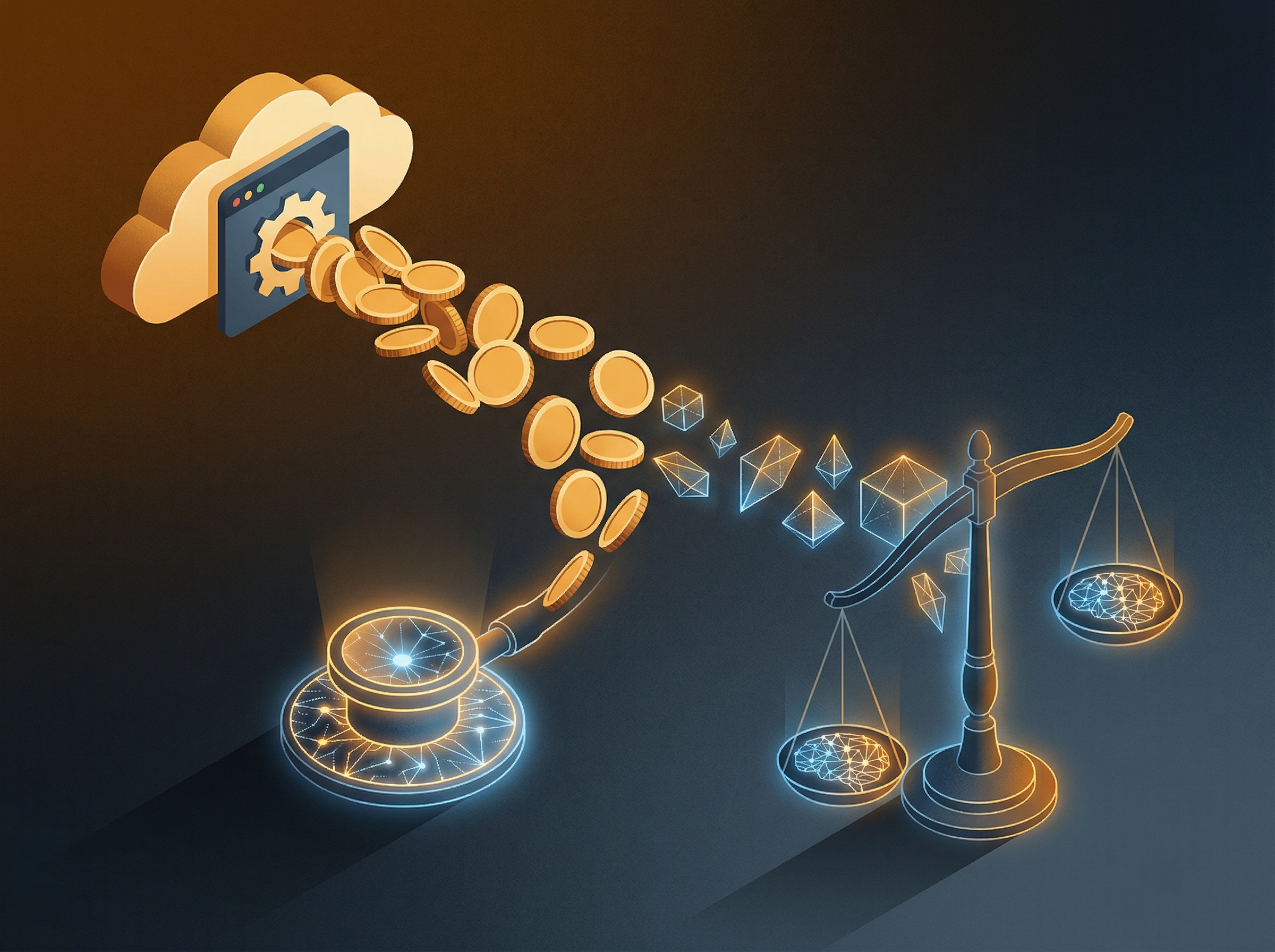 Artistic flat-lay of various quilt pattern blocks including Log Cabin, Bear's Paw, and Lone Star patterns in terracotta, indigo, and cream fabrics on aged wood