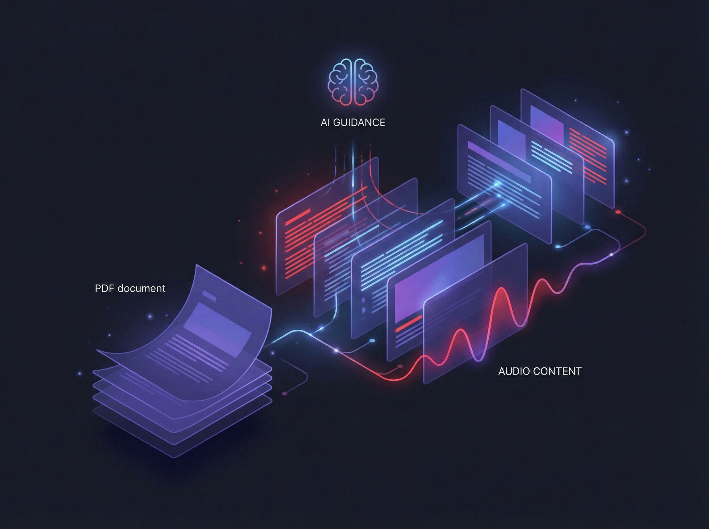 PDF document transforming into presentation