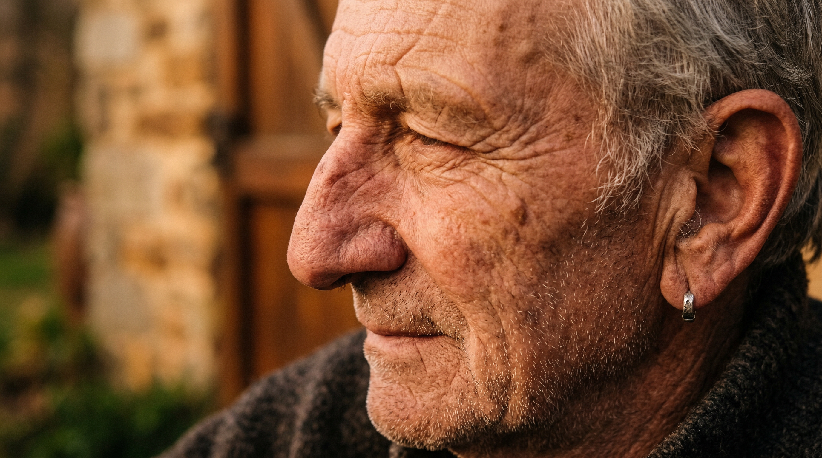 A measuring caliper gently measuring an ear with mathematical equations and regression lines floating in the background