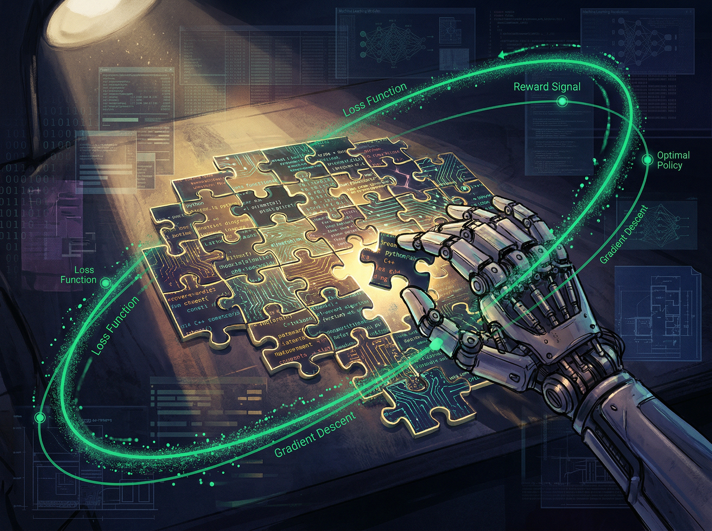 Audience silhouettes with synchronized glowing brain patterns