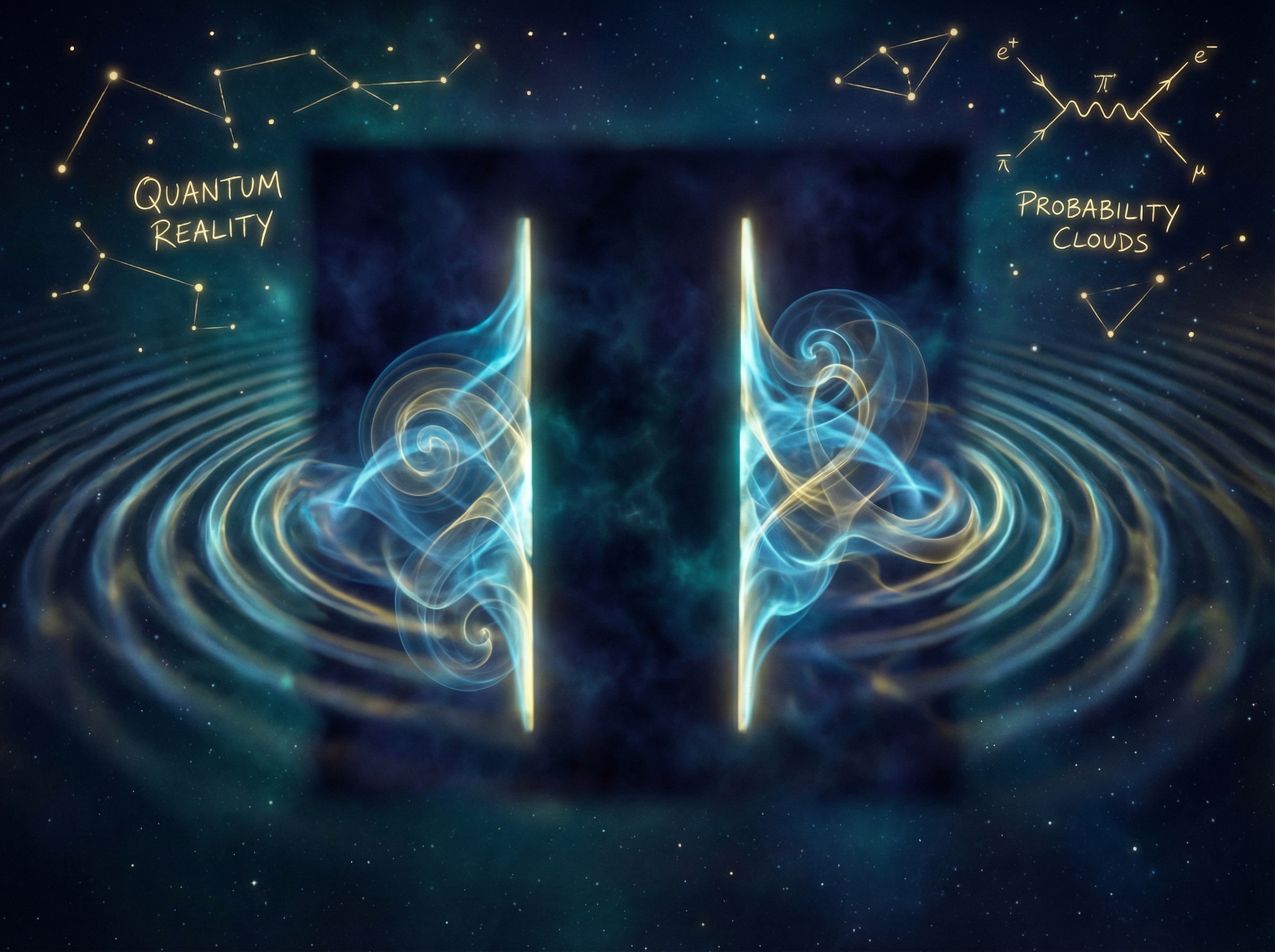 Double-slit quantum interference pattern visualization