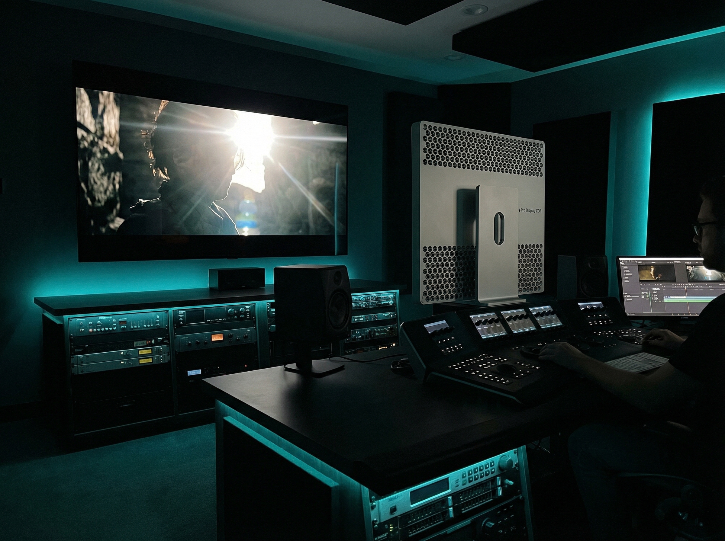 Apple Pro Display XDR in professional color grading suite