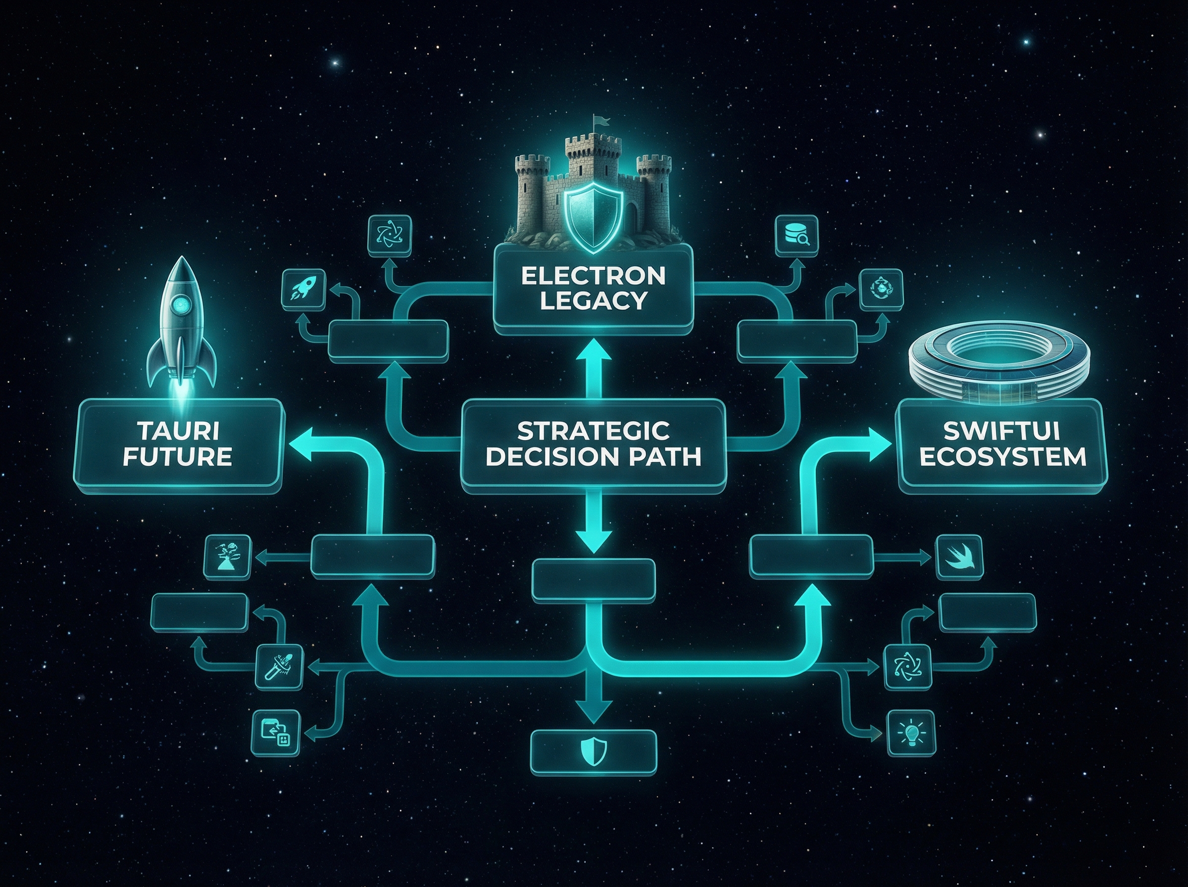 Decision flowchart with three distinct paths