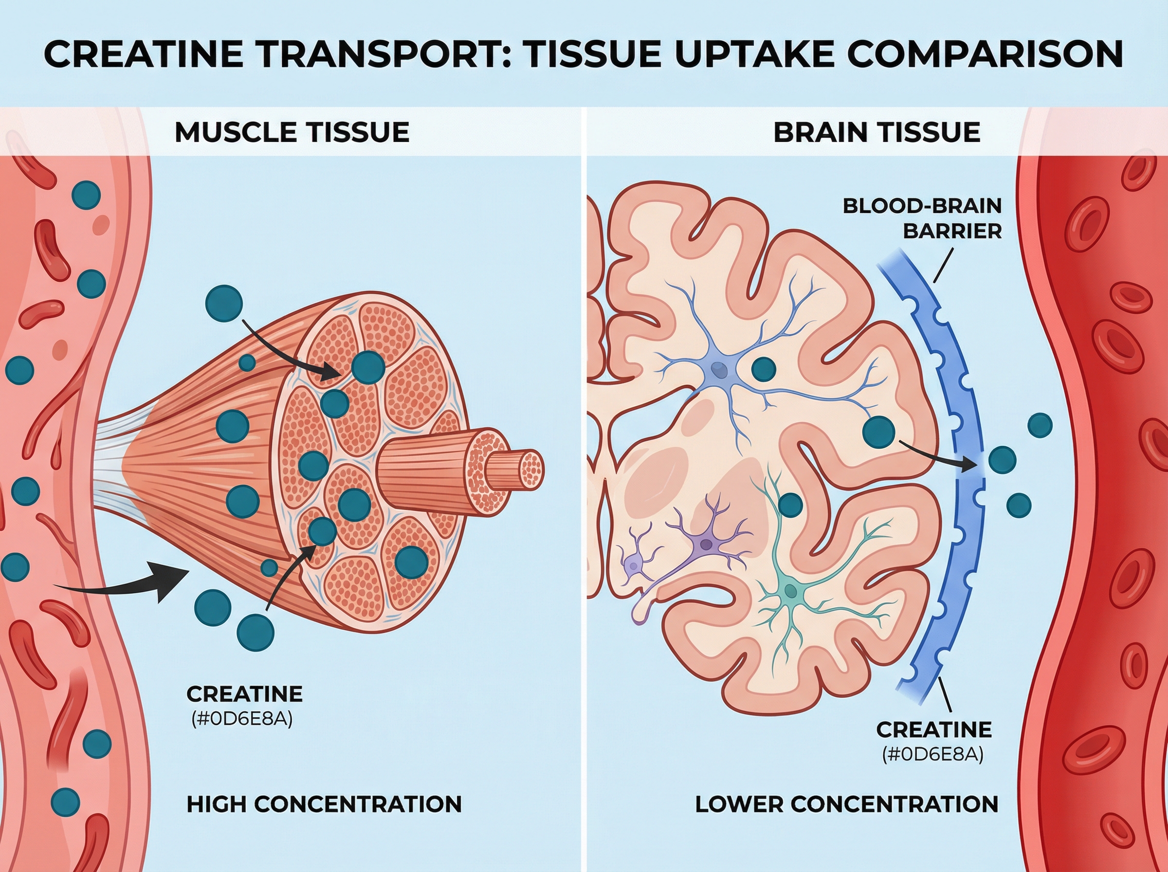Comparison of dosing protocols for brain versus muscle benefits