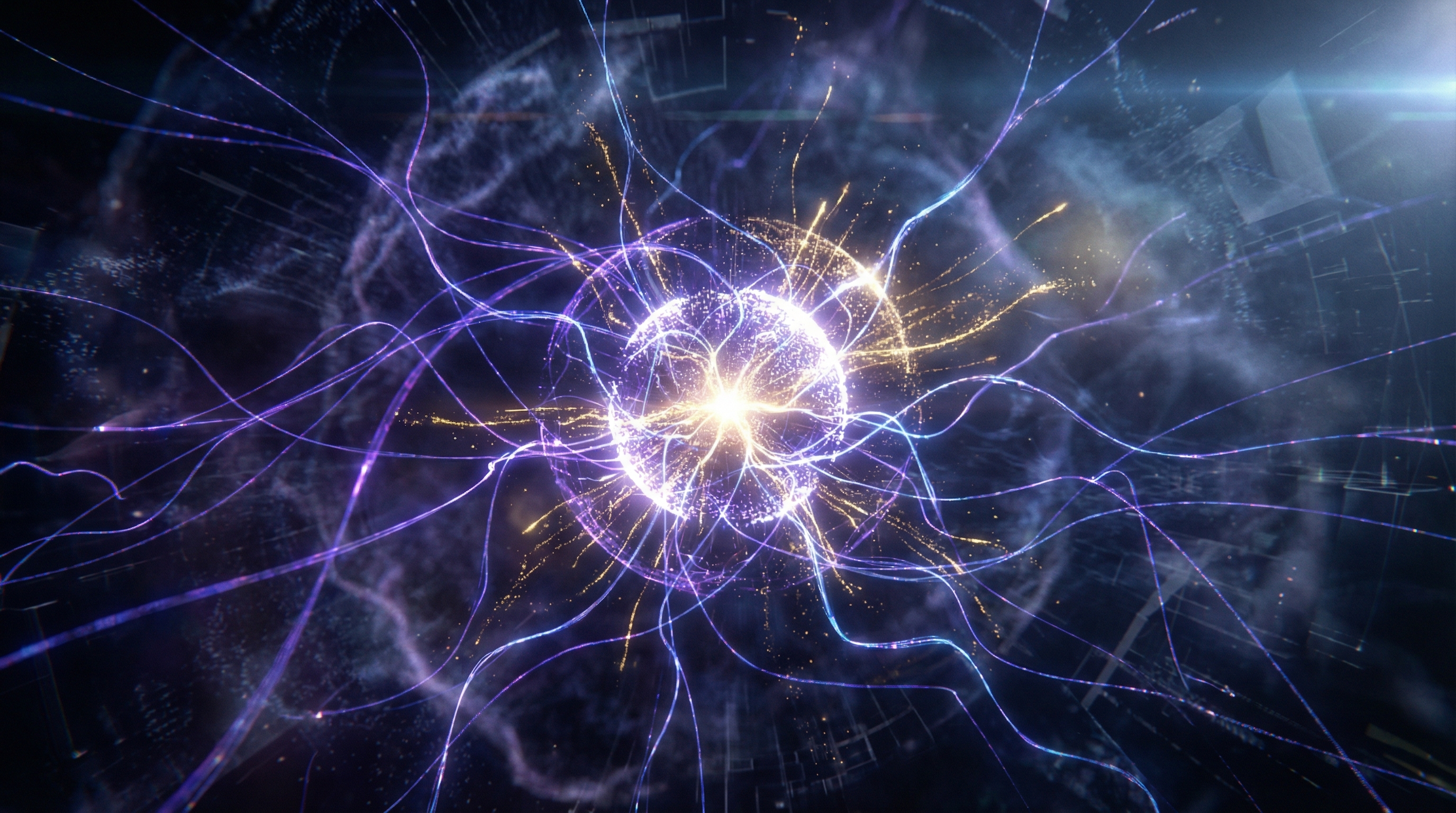 Abstract visualization of AGI emergence