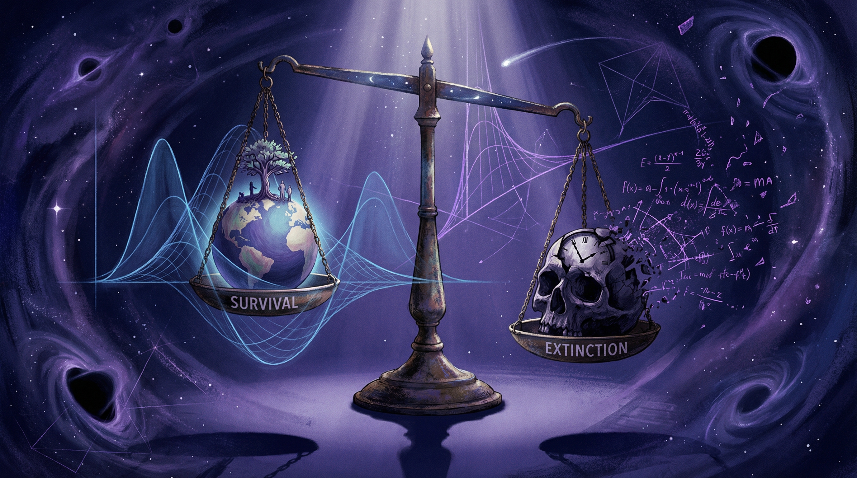 Abstract visualization of probability and existential uncertainty